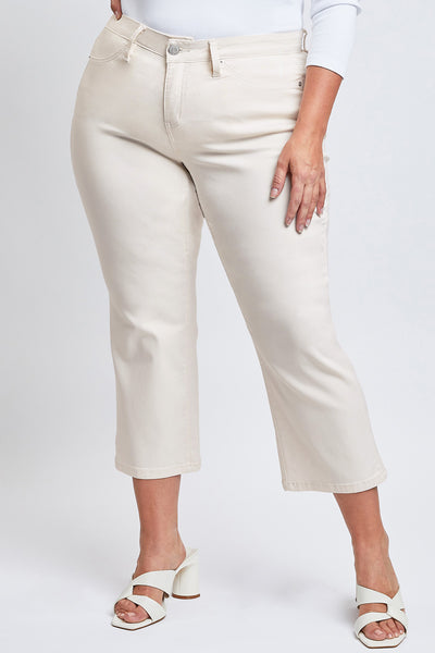 Missy Plus Mid-Rise Hyperstretch Wide Leg Cropped, Pack of 6