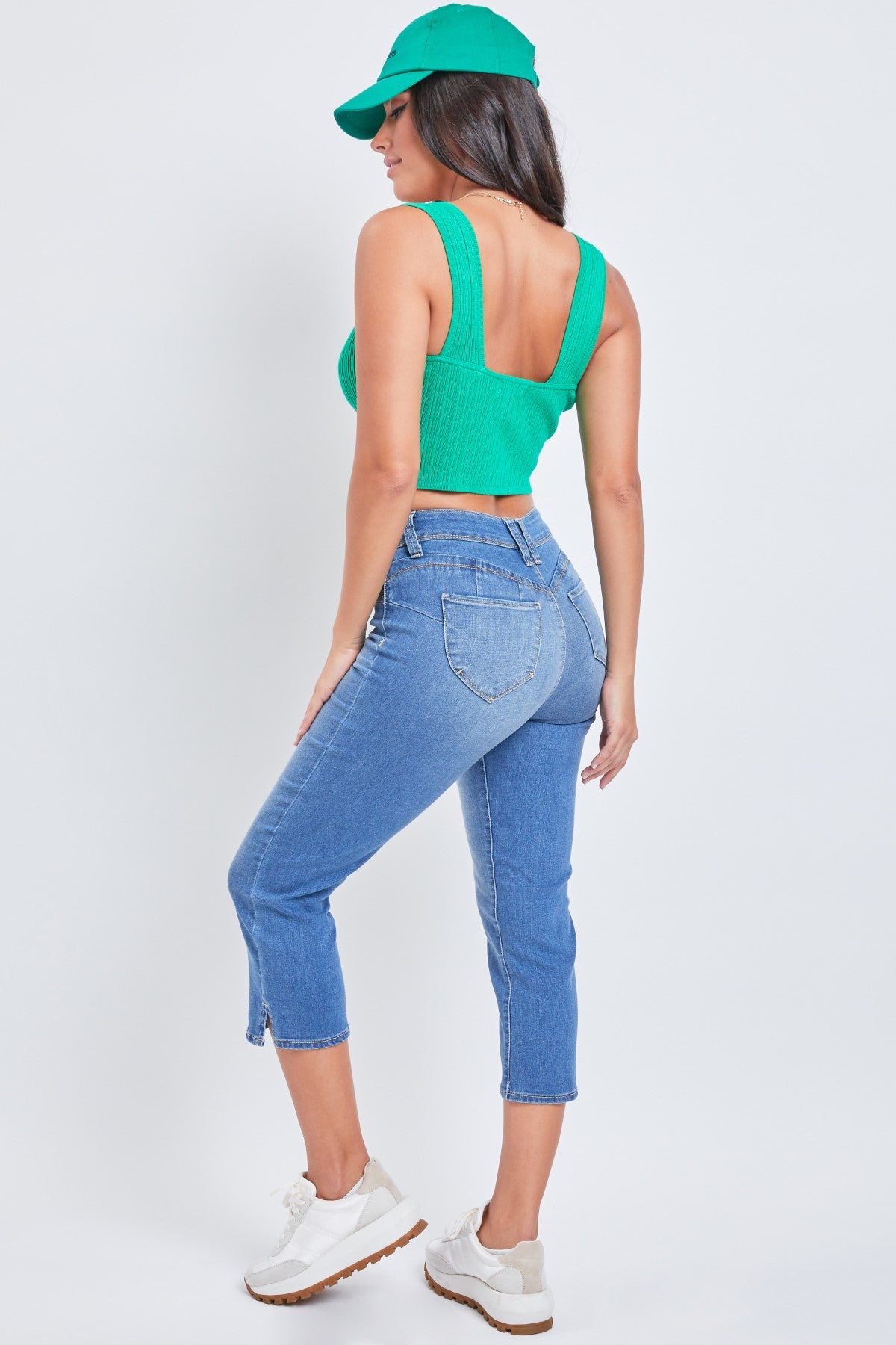 Junior Wannabettabutt 1 Button High-Rise Cropped Jean With Side Slit Pack Of 12