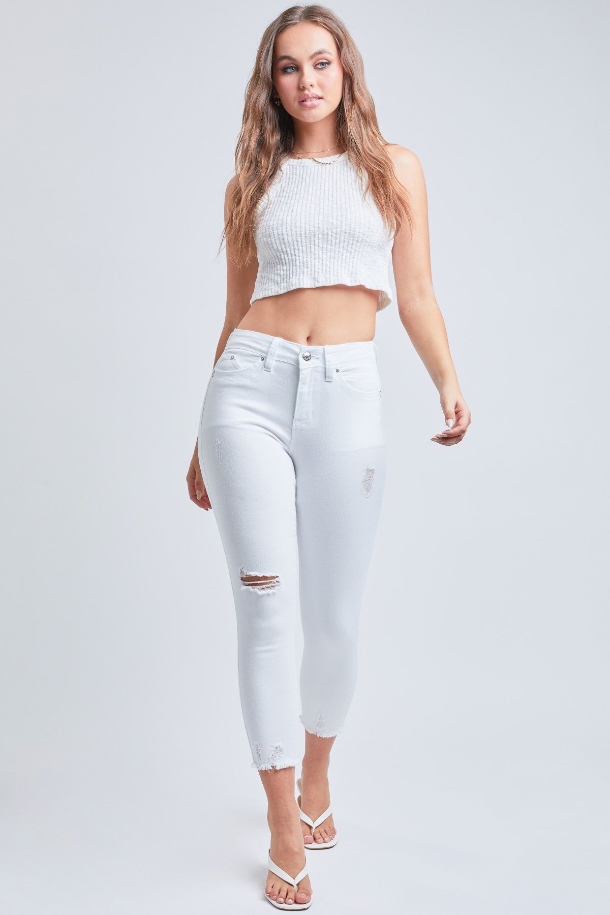 White ripped hotsell jeans juniors