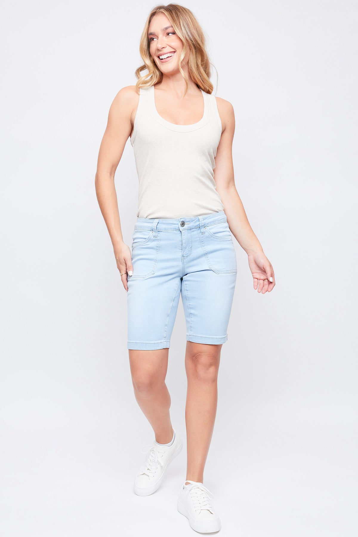 Multipocketed Bermuda Shorts