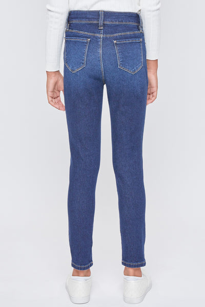 Girls Exposed Buttons High Rise Skinny Jean, Pack of 12
