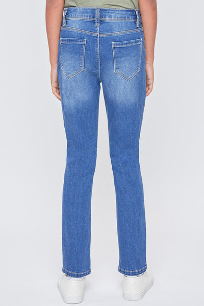 Girls Exposed Buttons High Rise Skinny Jean, Pack of 12