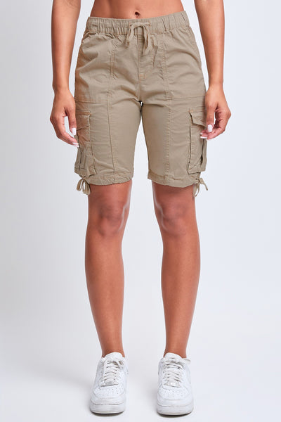 Junior Mid Rise Long Cargo Shorts, Pack Of 6