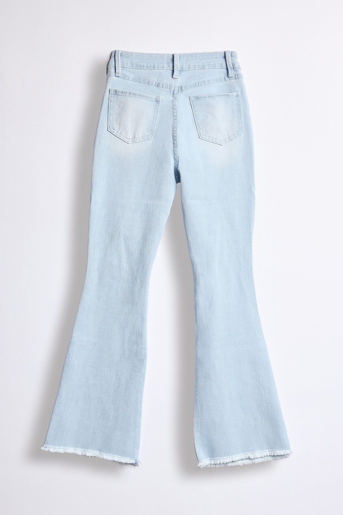 Girls Frey Hem Flare Jeans, Pack of 12