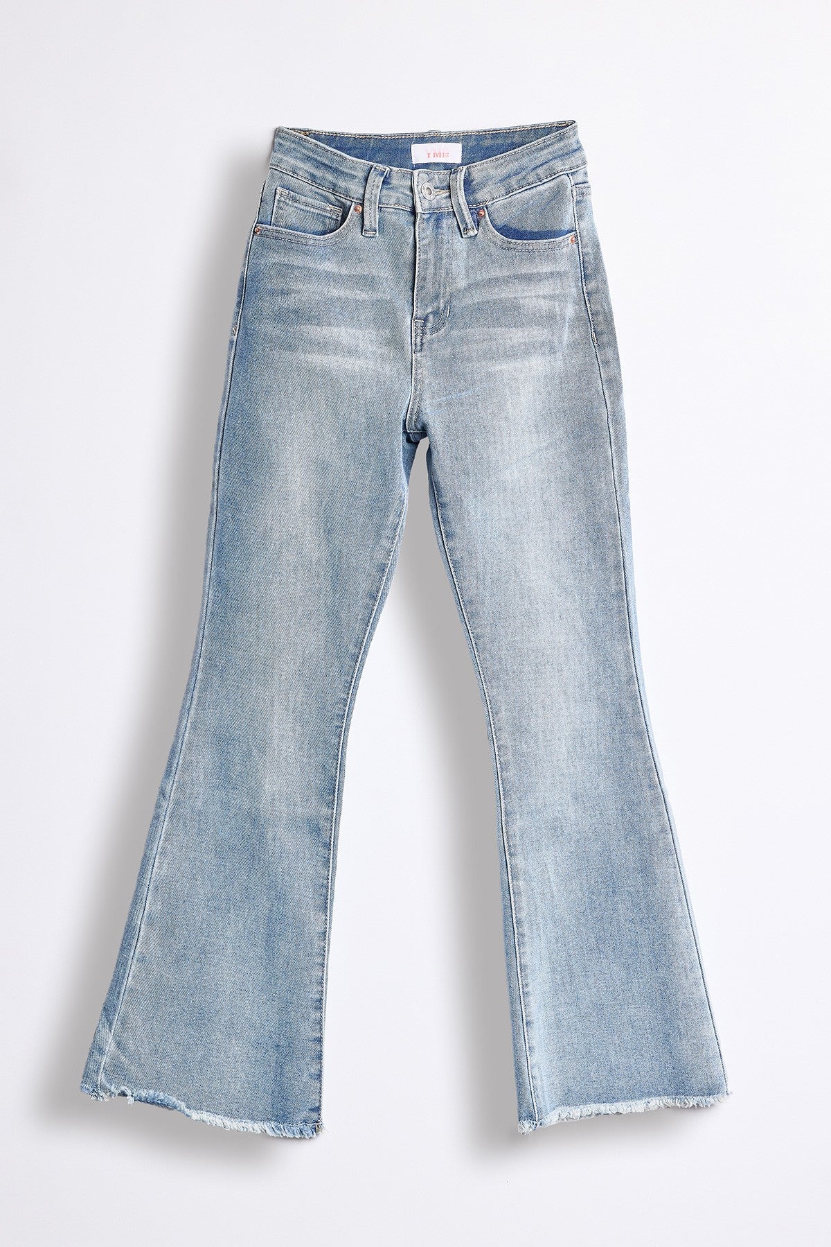 Girls Frey Hem Flare Jeans, Pack of 12