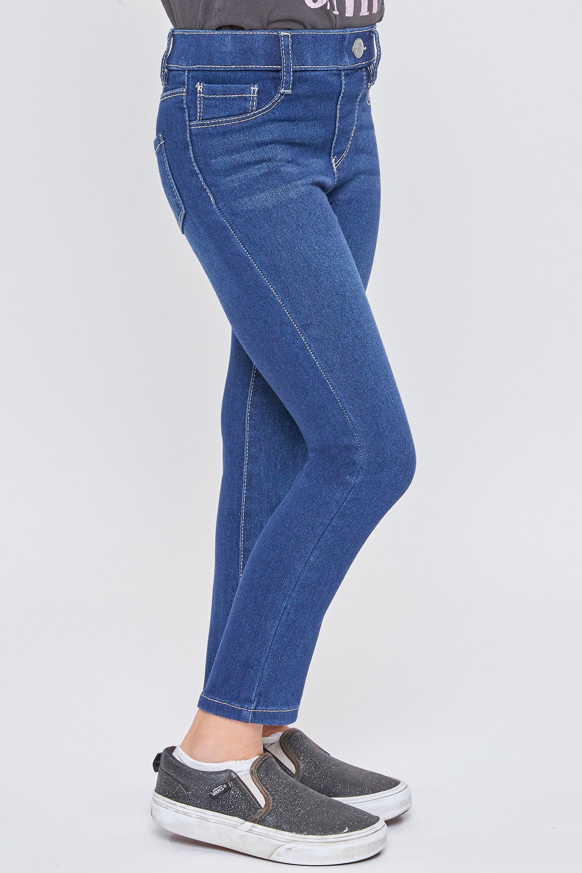 Buy Girls Blue Marble Print Straight Jeans Online at Sassafras