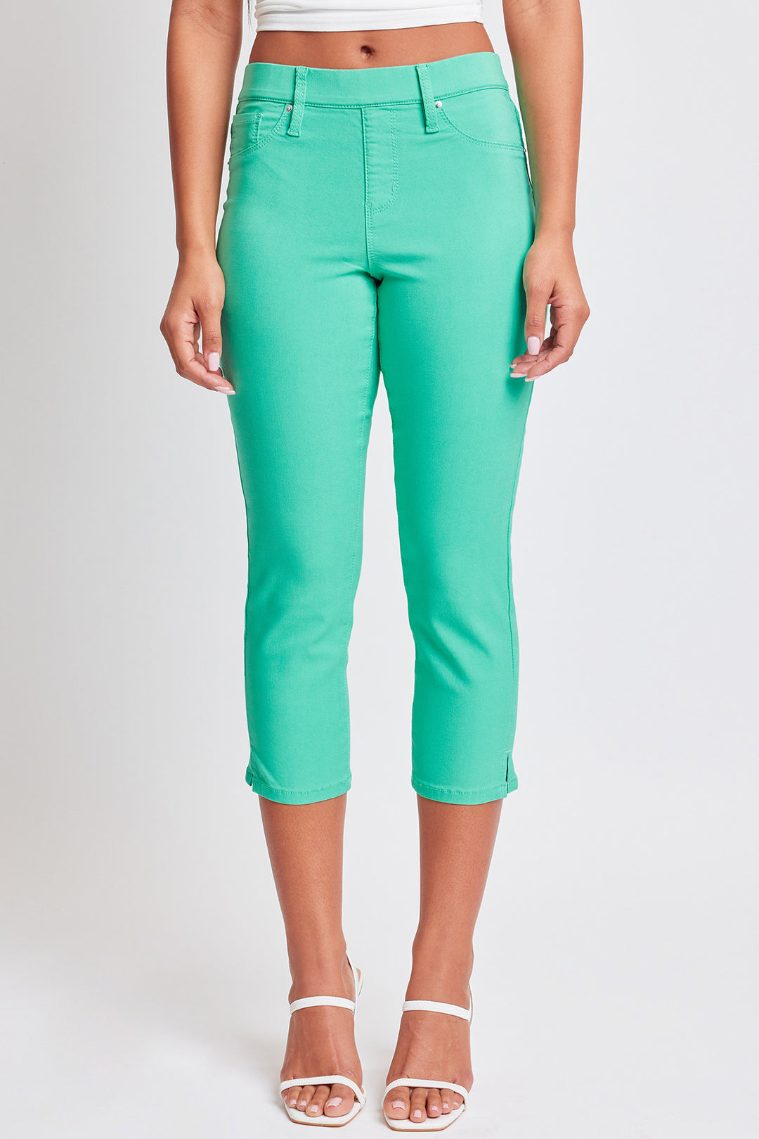 Jeans Capri Ymi Taille 1 – Style Juniors Avec Boucle Élastique – Occasion Très Bon État