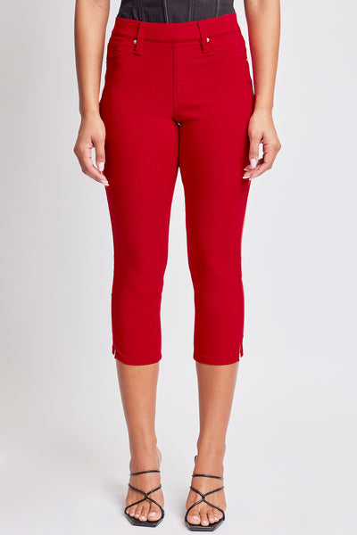 Hyperstretch Pull On Capri With Side Slit, pack of 6