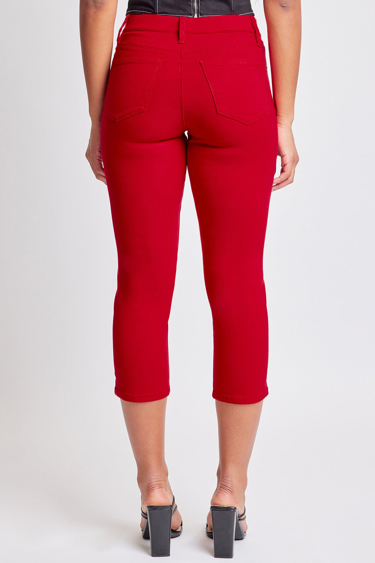 Hyperstretch Pull On Capri With Side Slit, pack of 6