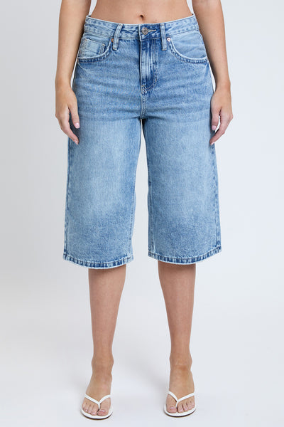 Mid Rise Relaxed Fit Rigid  Wide Leg Jorts, Pack of 12