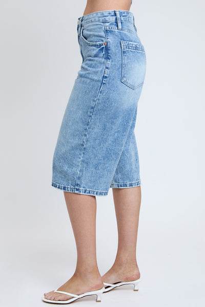 Mid Rise Relaxed Fit Rigid  Wide Leg Jorts, Pack of 12