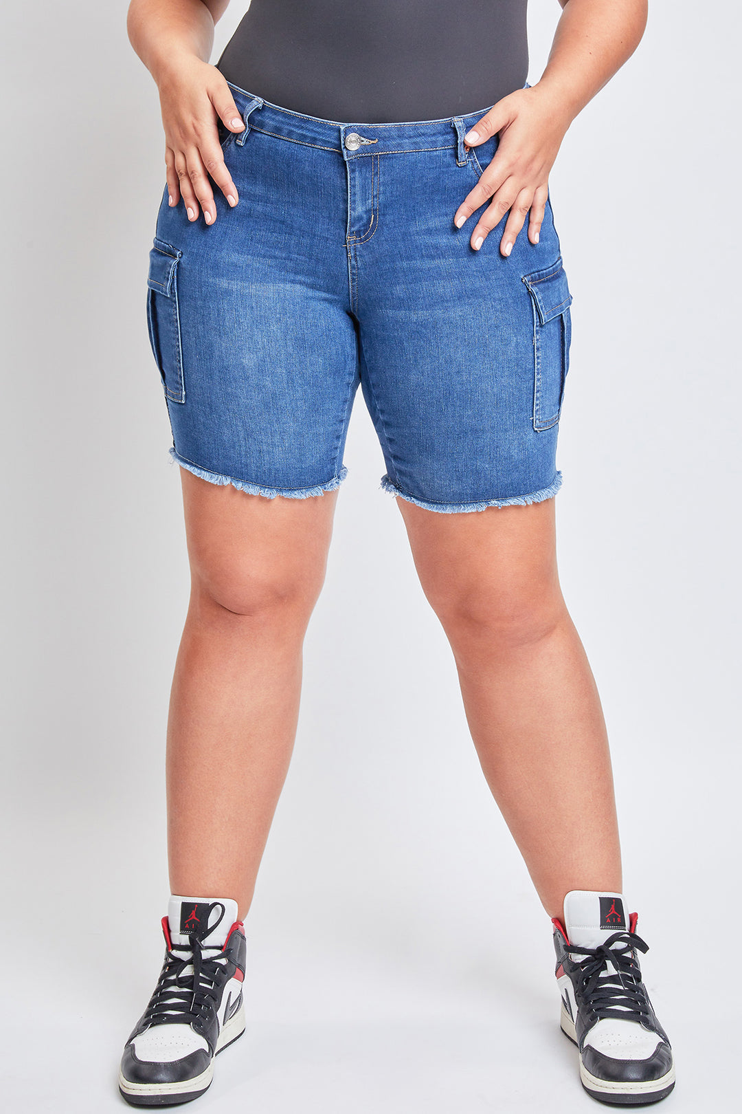 Bermuda Shorts Plus Size Denim Short Shorts Plus Low Rise Cargo Bermuda Shorts With Frayed Hem, Pack Of From