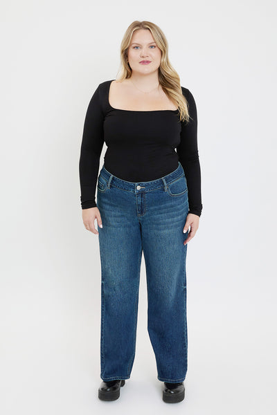Plus Brittany Low Rise Wide Leg Jeans, Pack of 6