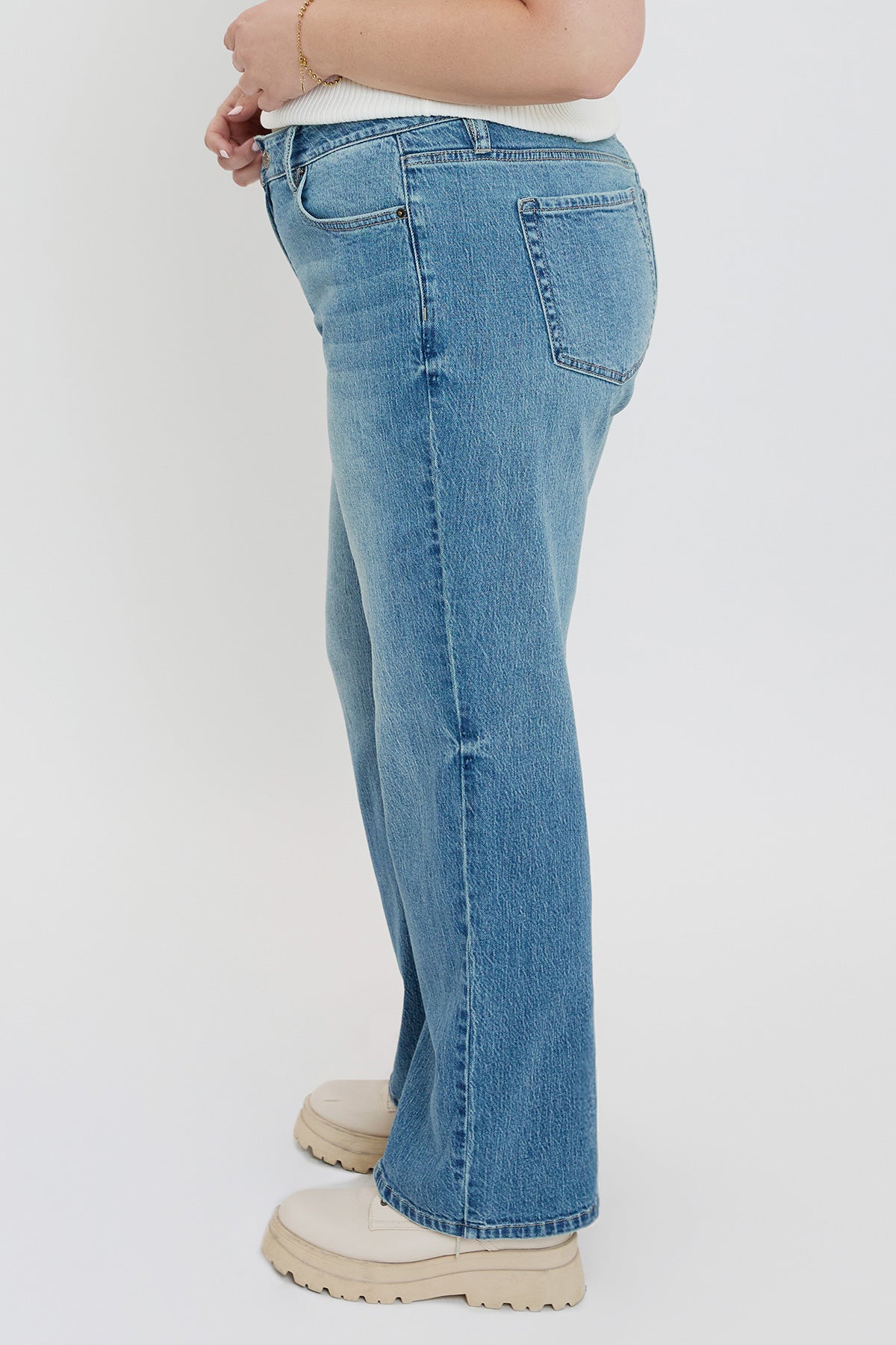 Plus Brittany Low Rise Wide Leg Jeans, Pack of 6