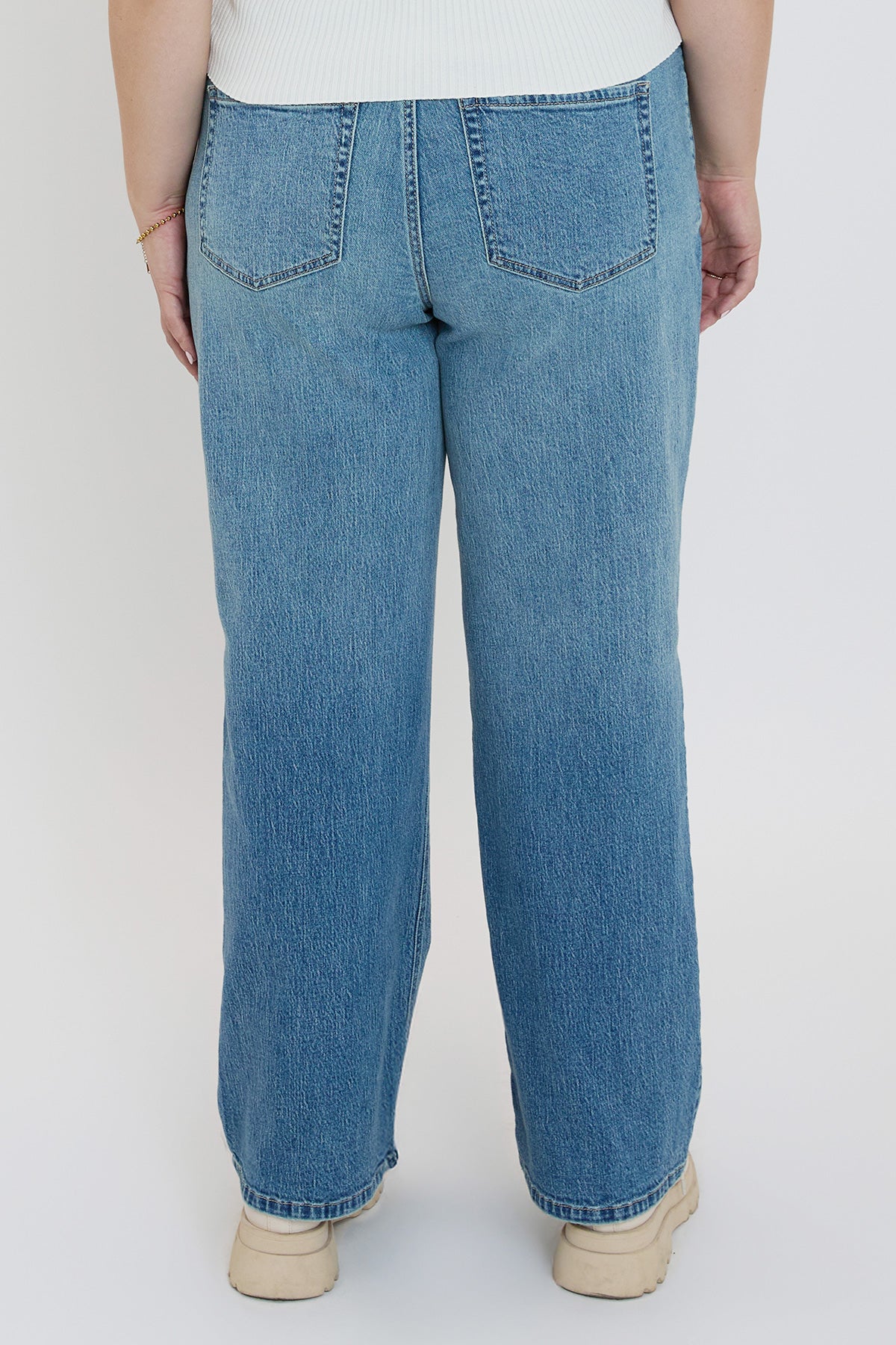 Plus Brittany Low Rise Wide Leg Jeans, Pack of 6