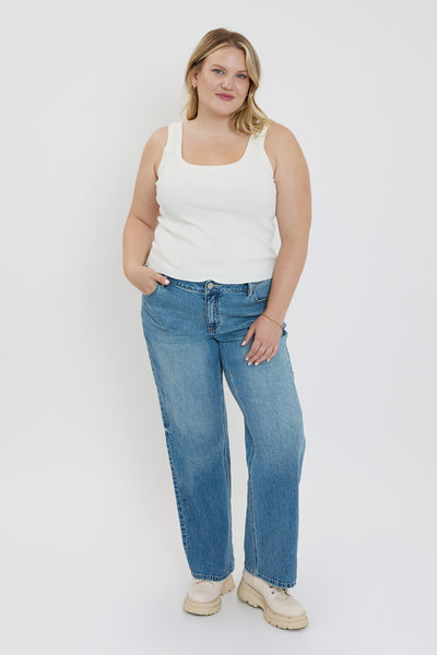 Plus Brittany Low Rise Wide Leg Jeans, Pack of 6