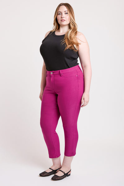 Plus High Rise Hyperstretch Cropped Straight Pants, Pack of 6