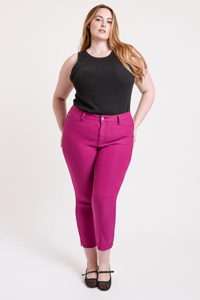 Plus High Rise Hyperstretch Cropped Straight Pants, Pack of 6