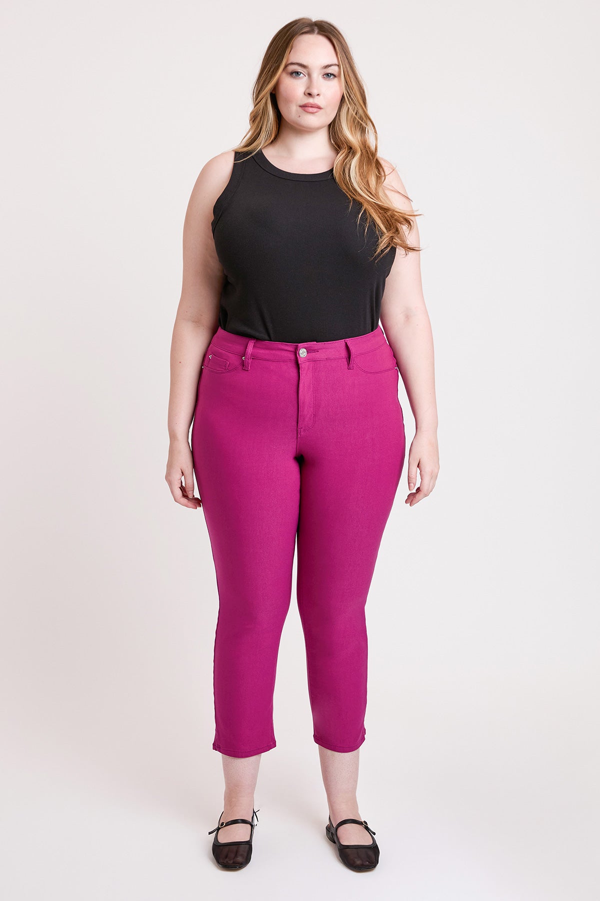 Plus High Rise Hyperstretch Cropped Straight Pants, Pack of 6