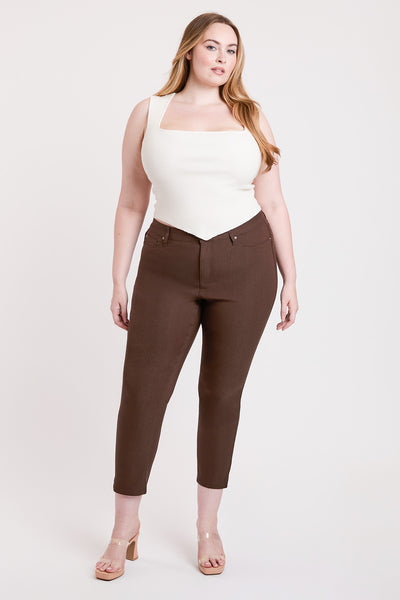 Plus High Rise Hyperstretch Cropped Straight Pants, Pack of 6