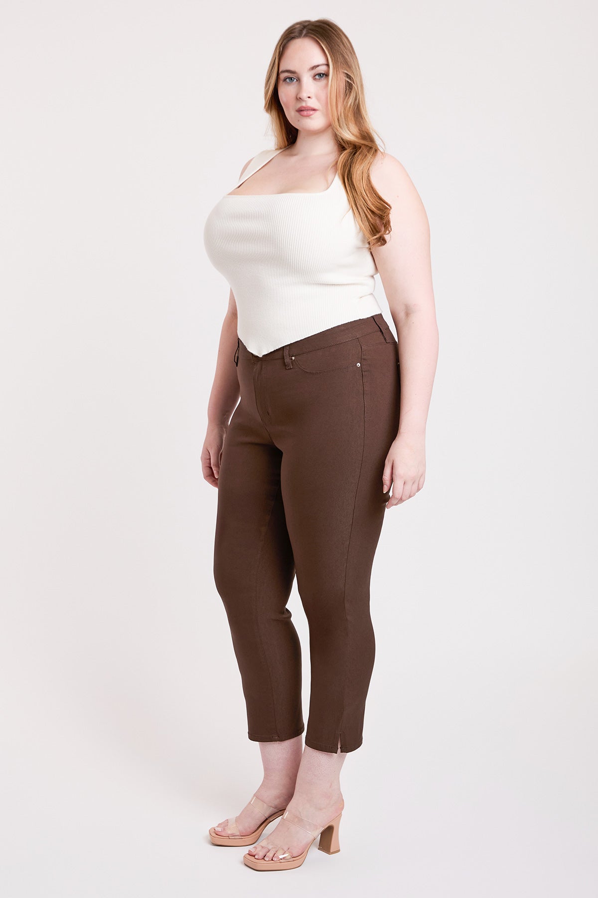 Plus High Rise Hyperstretch Cropped Straight Pants, Pack of 6