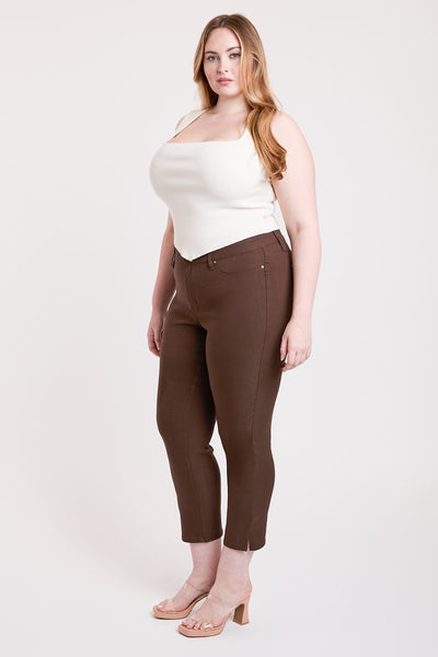 Plus High Rise Hyperstretch Cropped Straight Pants, Pack of 6