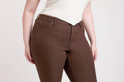 Plus High Rise Hyperstretch Cropped Straight Pants, Pack of 6