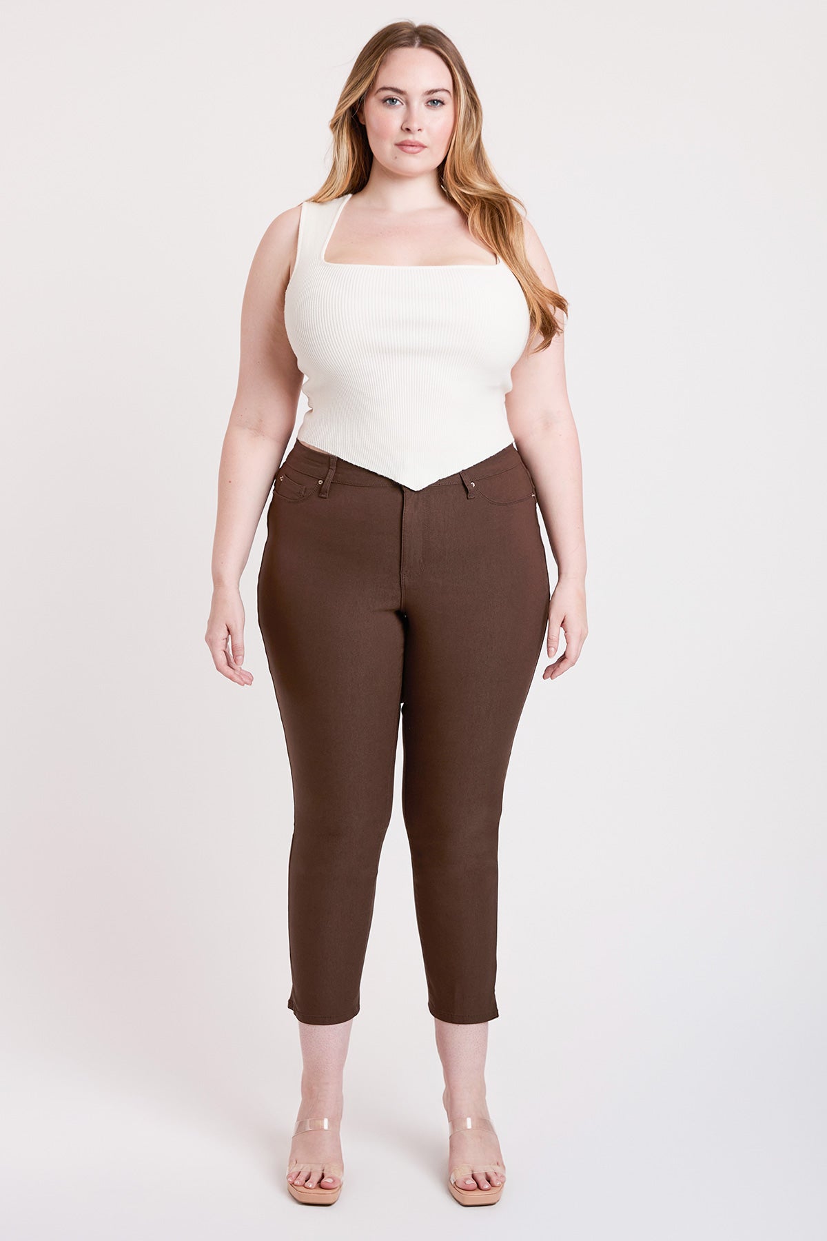 Plus High Rise Hyperstretch Cropped Straight Pants, Pack of 6