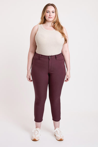 Plus High Rise Hyperstretch Cropped Straight Pants, Pack of 6