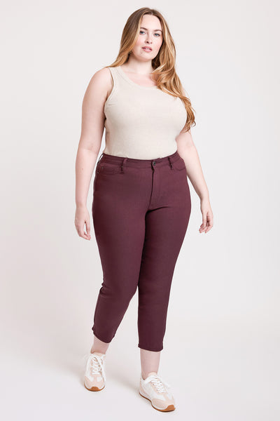 Plus High Rise Hyperstretch Cropped Straight Pants, Pack of 6