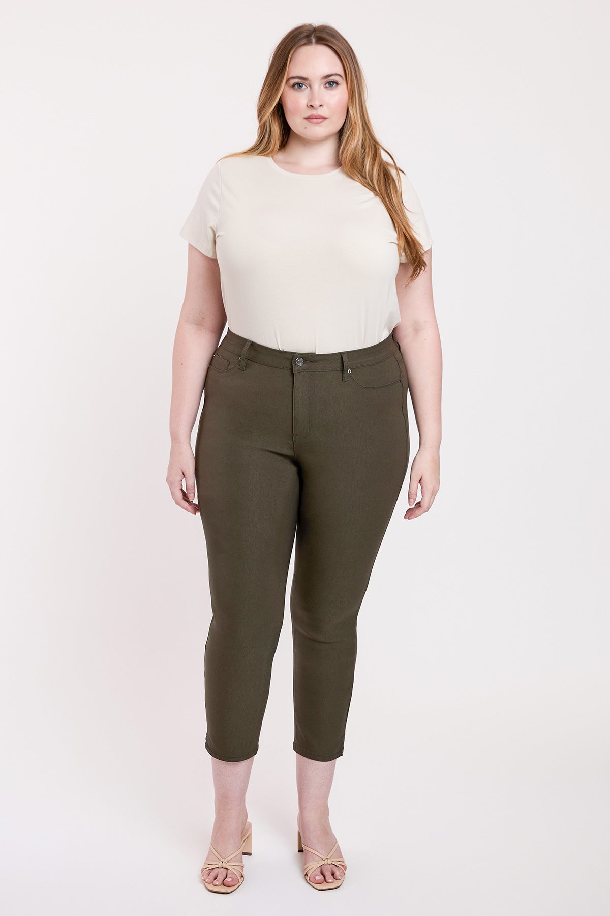 Plus High Rise Hyperstretch Cropped Straight Pants, Pack of 6