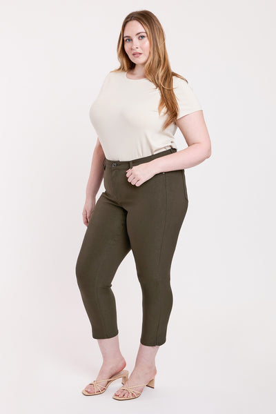 Plus High Rise Hyperstretch Cropped Straight Pants, Pack of 6