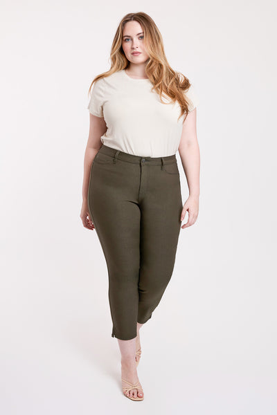Plus High Rise Hyperstretch Cropped Straight Pants, Pack of 6