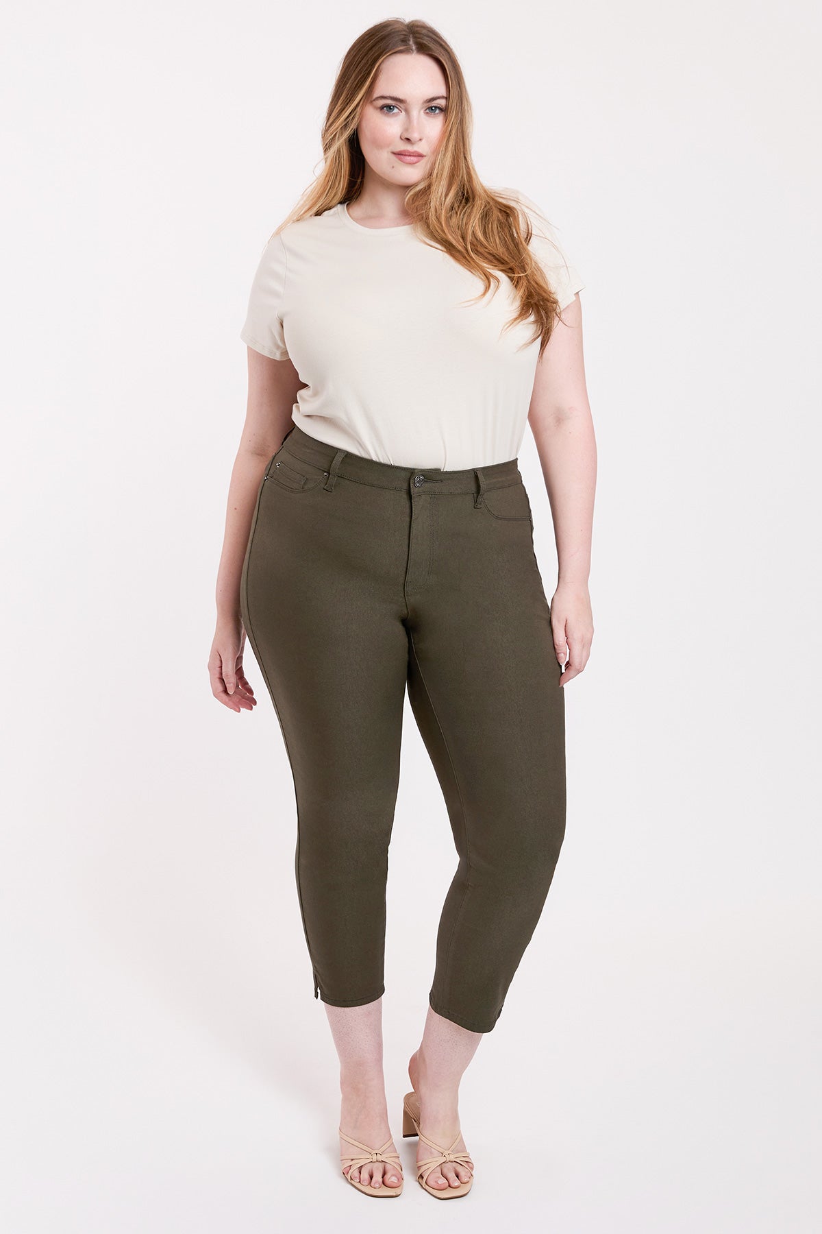 Plus High Rise Hyperstretch Cropped Straight Pants, Pack of 6