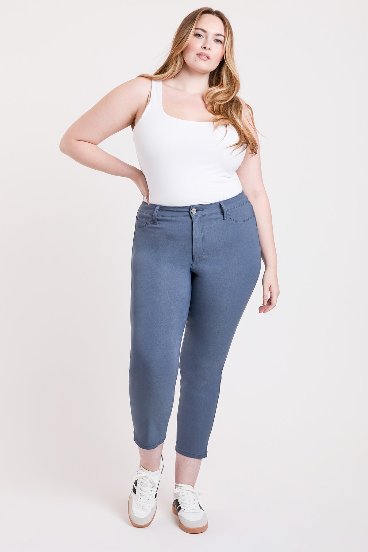 Plus High Rise Hyperstretch Cropped Straight Pants, Pack of 6