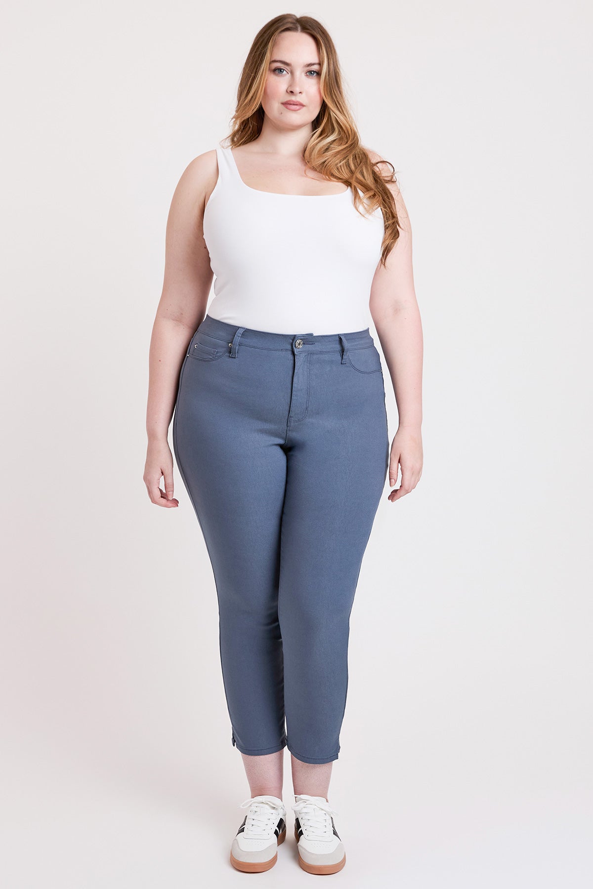 Plus High Rise Hyperstretch Cropped Straight Pants, Pack of 6