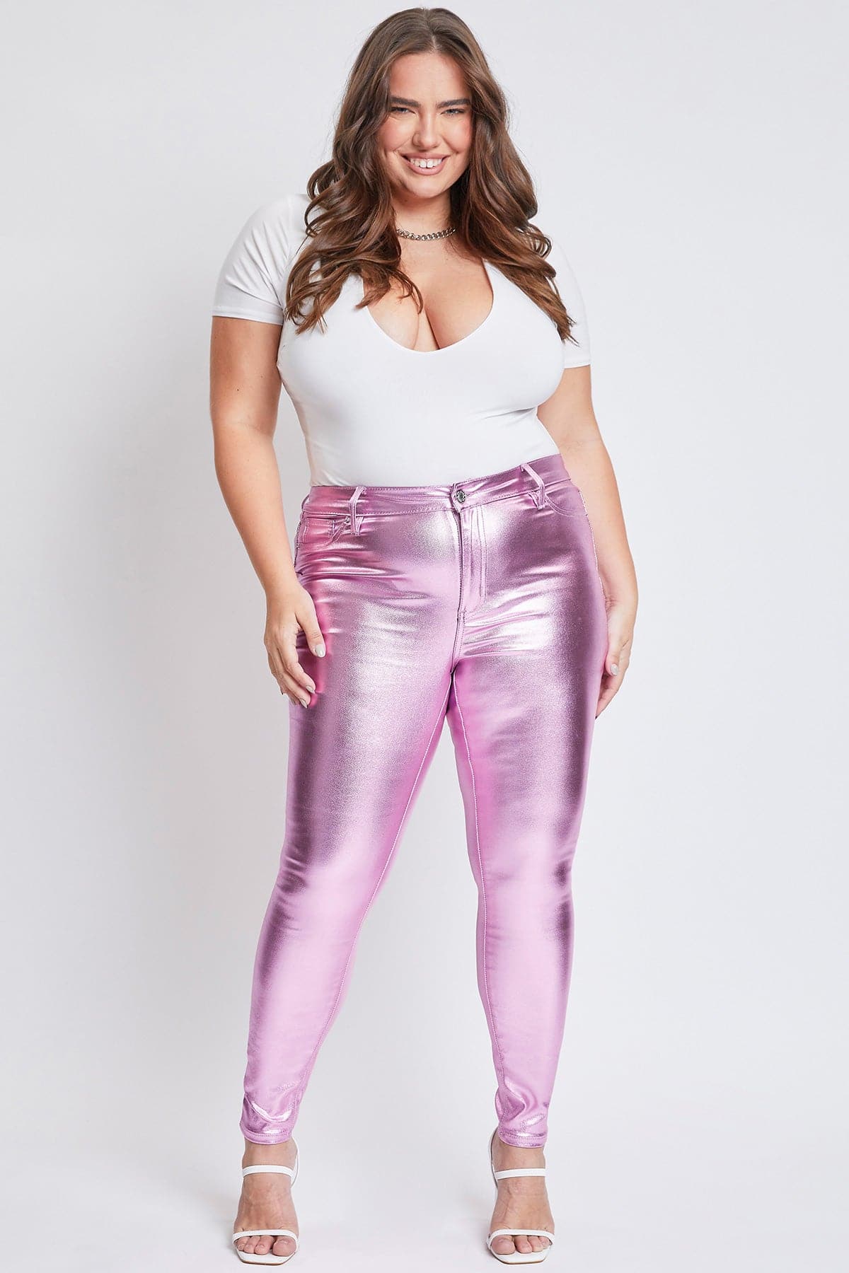Plus Hyperstretch Metallic Skinny Pants, Pack of 6