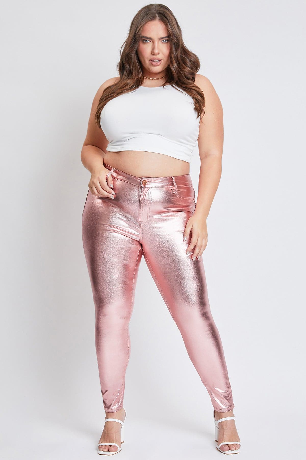 Plus Hyperstretch Metallic Skinny Pants, Pack of 6