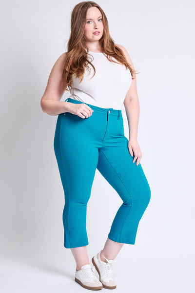 Plus Hyperstretch Cropped Kick Flare Pants, Pack of 6