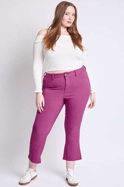Plus Hyperstretch Cropped Kick Flare Pants, Pack of 6