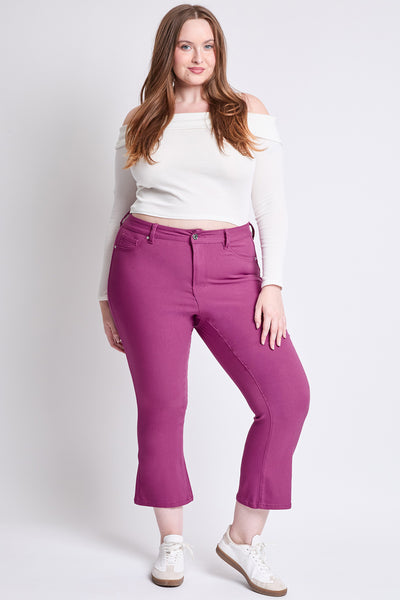 Plus Hyperstretch Cropped Kick Flare Pants, Pack of 6