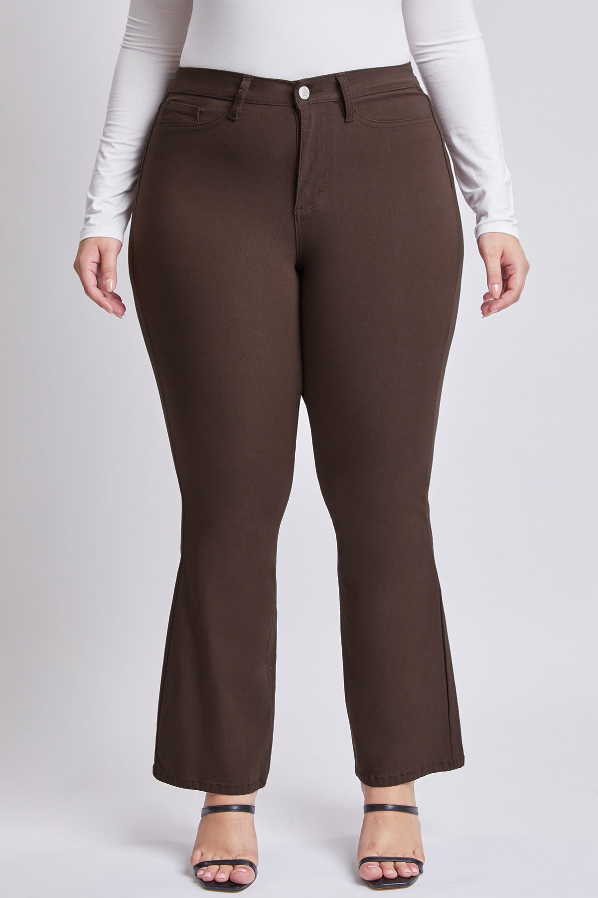 Junior Plus Size Hyperstretch Basic High-Rise Flare (Long),  Pack of 6