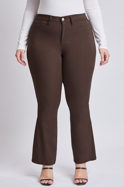 Junior Plus Size Hyperstretch Basic High-Rise Flare (Long),  Pack of 6
