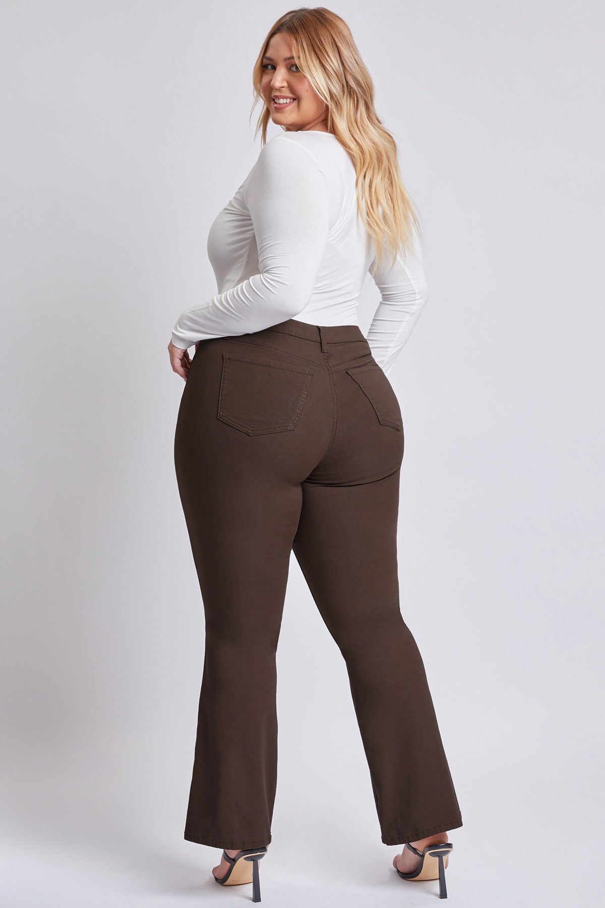 Junior Plus Size Hyperstretch Basic High-Rise Flare (Long),  Pack of 6