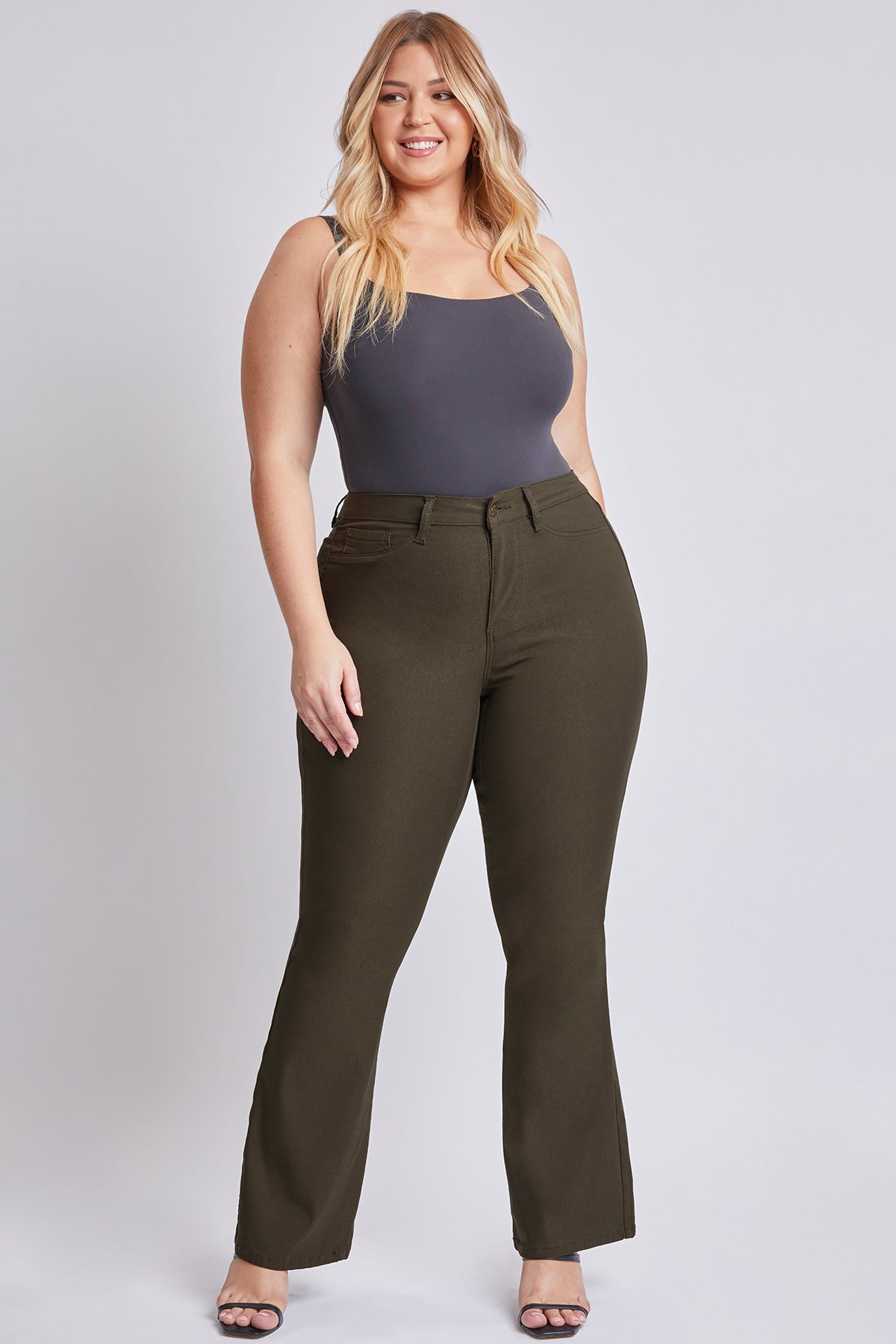 Junior Plus Size Hyperstretch Basic High-Rise Flare 6 Pack