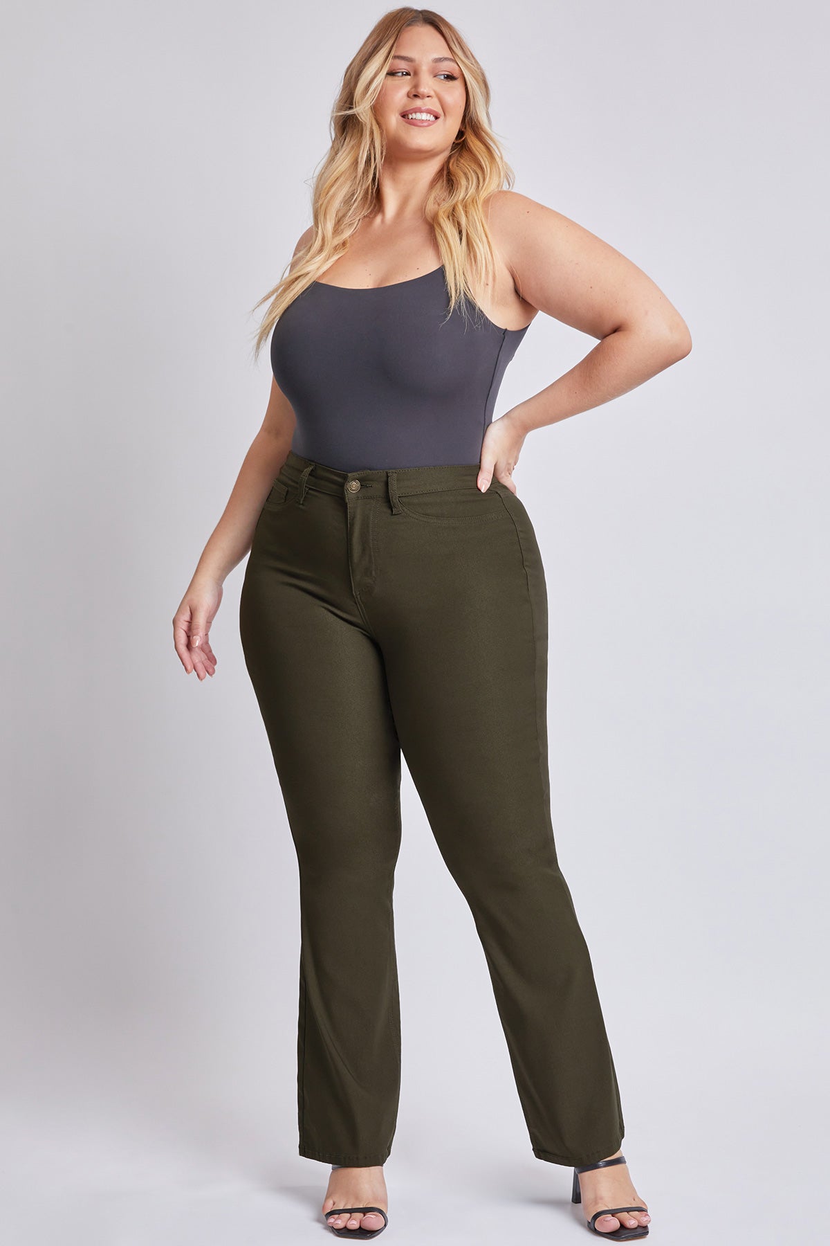 Junior Plus Size Hyperstretch Basic High-Rise Flare (Long),  Pack of 6