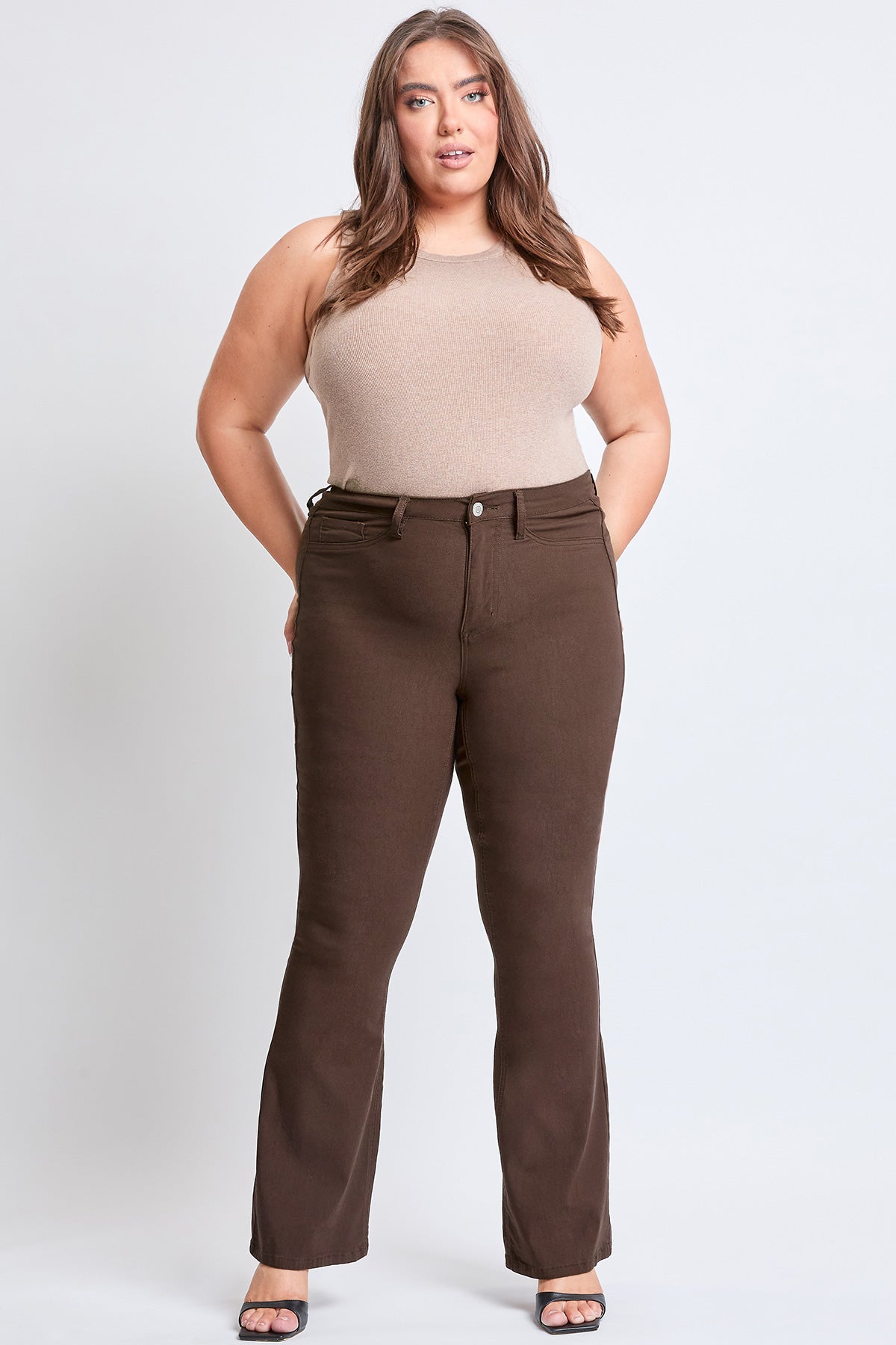 Plus Size Hyperstretch High-Rise Flare- Regular, Pack of 6