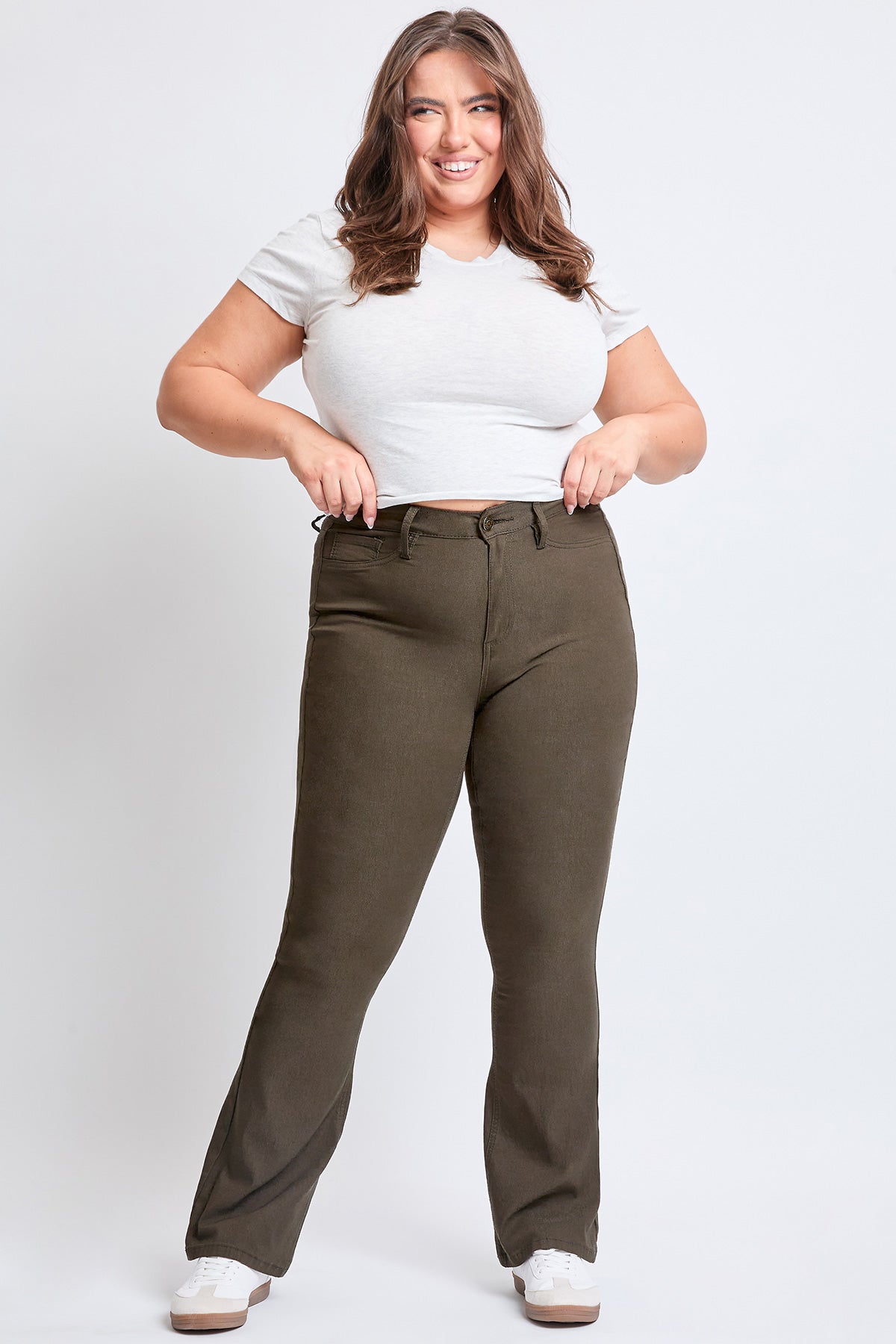 Plus Size Hyperstretch High-Rise Flare- Regular, Pack of 6