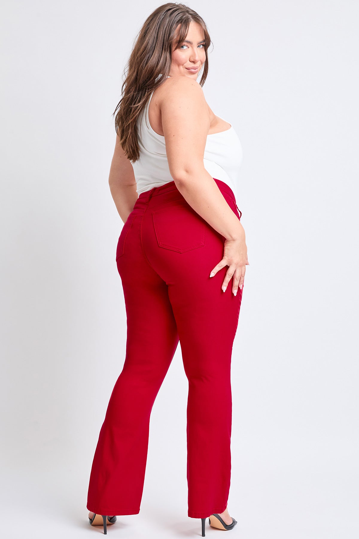 Plus Size Hyperstretch High-Rise Flare- Regular, Pack of 6