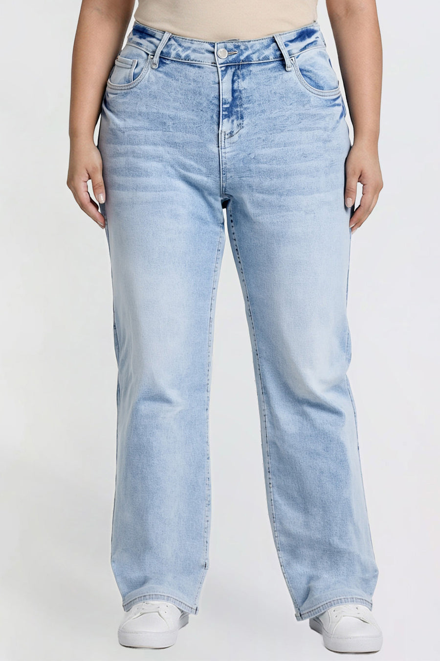 Junior Plus Bella High Rise Wide Leg Jeans, Pack of 6